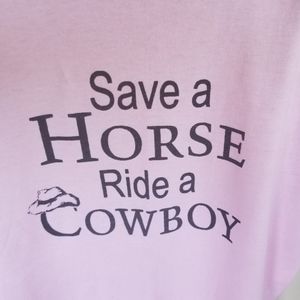 Save A Horse Ride A Cowboy Lyric Tee